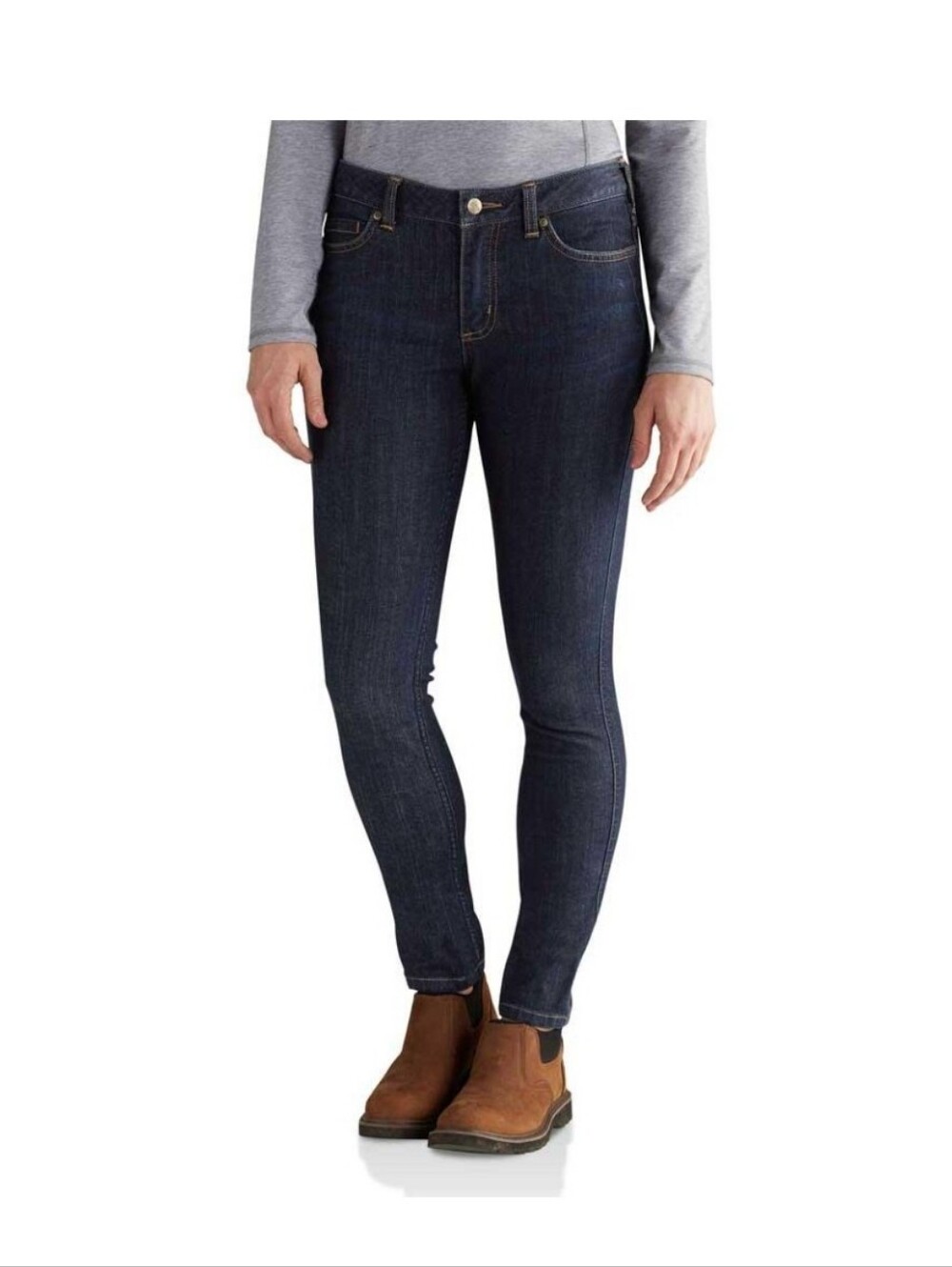 Carhartt Women’s Layton Skinny Jeans 12 Regular Midnight Sky Rugged Flex